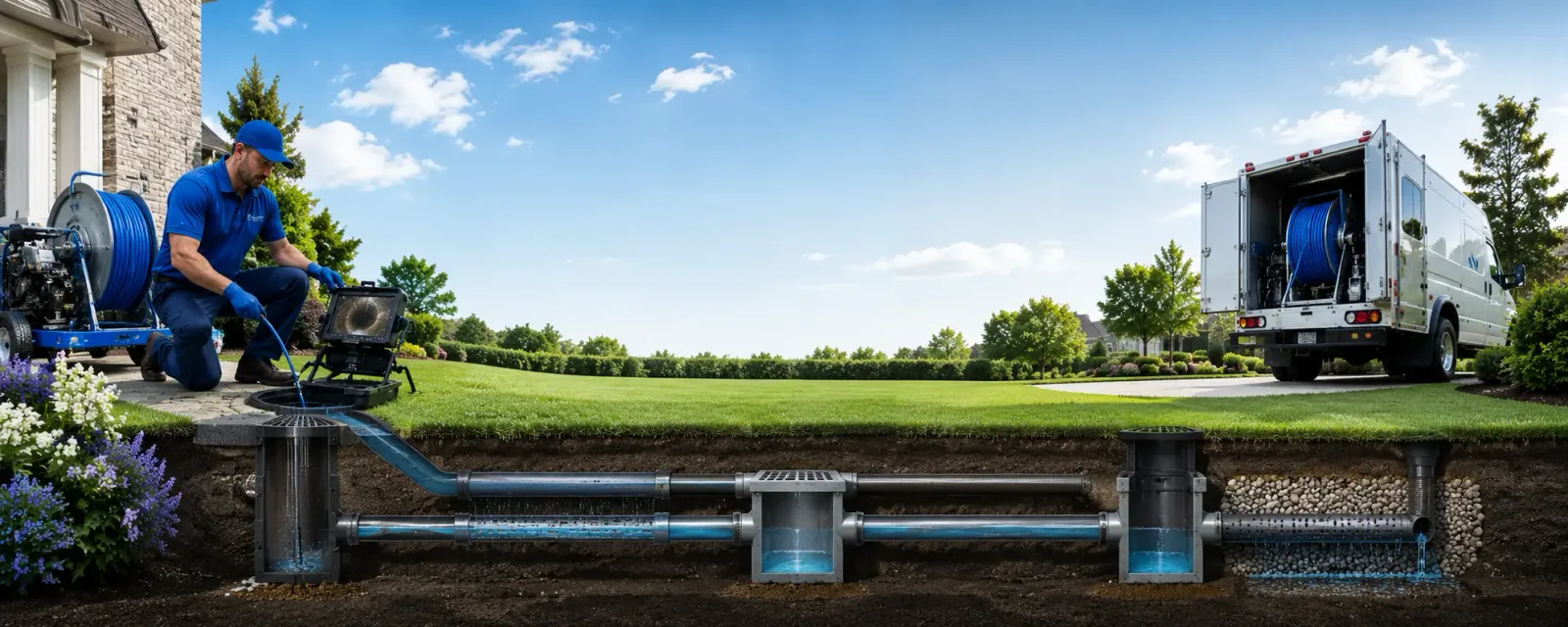 Outdoor drain cleaning information for Wells, TX